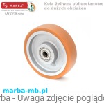 Koło 4/125/4K - 600 kg żeliwno poliuretanowe do dużych obciążeń