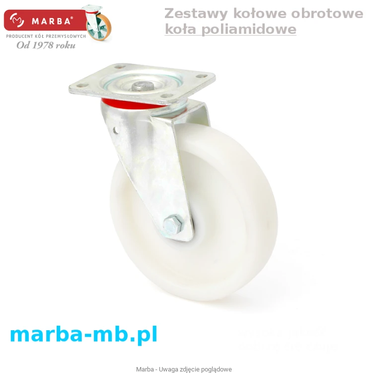 Zestawy kołowe obrotowy koła poliamidowe.png
