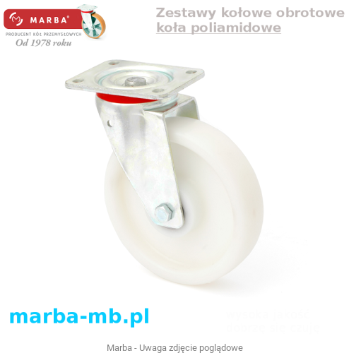Zestawy kołowe obrotowy koła poliamidowe.png