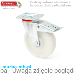 Zestaw kołowy skrętny LU/POKS/200/KDS-N - 600 kg koła transportowe