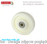 Koła poliamidowe PO/125/4K - 800 kg do wózków transportowych