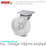 Zestaw kołowy skrętny LP/PO/150/K - 900 kg koła poliamidowe