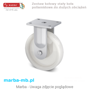 Zestaw kołowy stały BP/PO/150/K - 900 kg koła poliamidowe