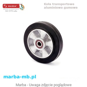 Koła aluminiowo gumowe F3/150/4K ELASTIK - 350 kg