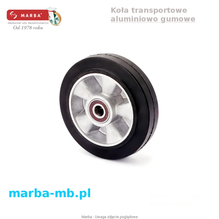 Koło aluminiowo gumowe F3 koła przemysłowe.JPG