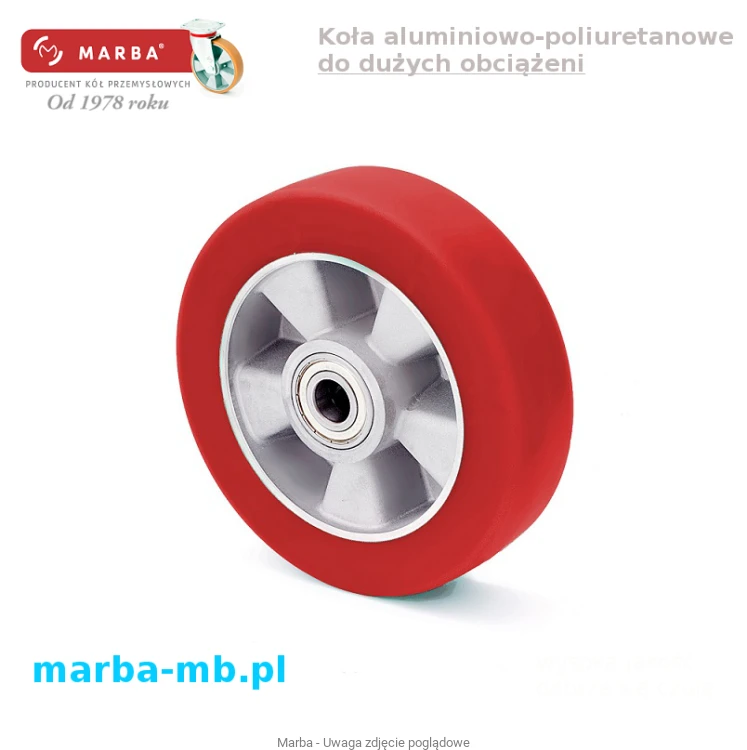 Koła transportowe poliuretanowe miękki poliuretan koła aluminiowo-poliuretanowe.JPG