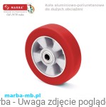 Koła MPA/150/4K - 500 kg aluminiowo-poliuretanowe "MARBATHANE&Soft" 