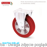 Zestaw kołowy stały BU/MPA/200/K - 600 kg koła aluminiowo-poliuretanowe