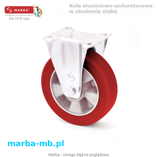 Koła aluminiowo-poliuretanowe w obudowie stałej  do dużych obciążeń.png