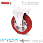 Zestaw kołowy stały BU/MPA/080/K - 230 kg koła aluminiowo-poliuretanowe