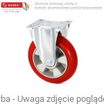 Zestaw kołowy stały BU/MPAE/200/K - 600 kg koła aluminiowo-poliuretanowe