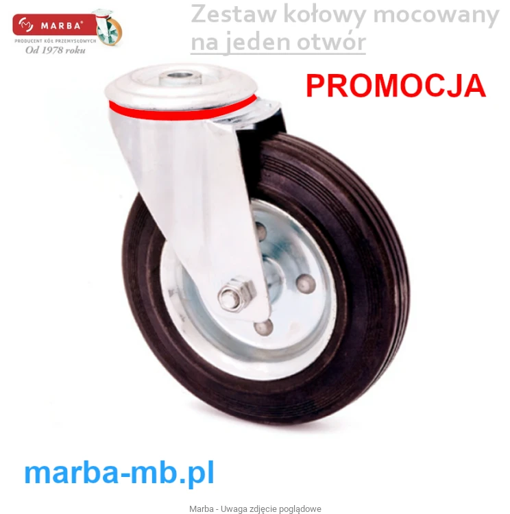zestaw kołowy mocowany na jeden otwór