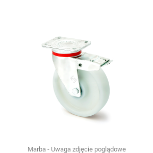 Zestaw kołowy skrętny LVS/POKS/150/KDS-N - 700 kg koła poliamidowe