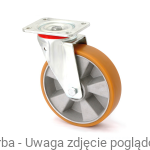 Zestaw kołowy skrętny LU/PA/125/K - 350 kg koła aluminiowo-poliuretanowe