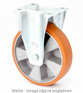 Zestaw kołowy stały BU/PA/160/K - 600 kg koła aluminiowo-poliuretanowe