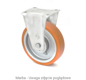 Zestaw kołowy stały BVS/4/150/K - 750 kg koła żeliwne z poliuretanem do dużych obciążeń