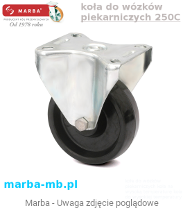 Zestaw kołowy stały BO/HI/080/G - 150 kg koła na wysoką temperaturę