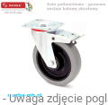 Zestaw kołowy obrotowy skrętny z hamulcem koło poliamidowo gumowe koła przemysłowe szara oponka koła przemysłowe producent.png