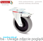 Koło poliamidowo - gumowe LCW/EBG/100/KDS-N 150 kg zestaw obrotowy z hamulcem