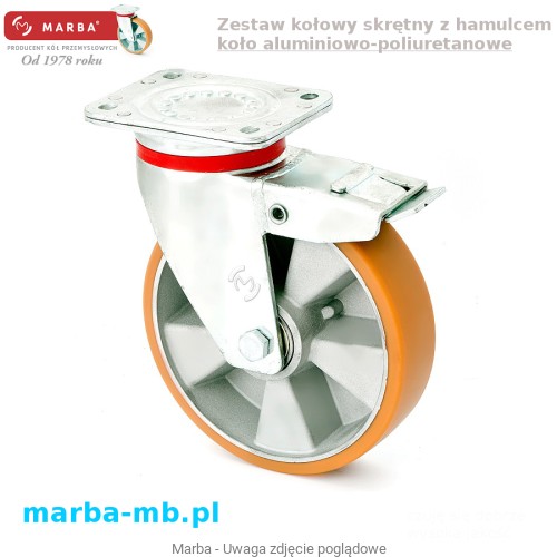 Swiveld castor with break and poliuretan wheel.jpg