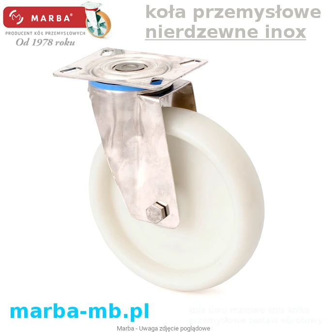 Koła nierdzewne zestaw kołowy skrętne poliamidowe jezdne inox.png
