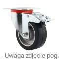 Koła aluminiowo-gumowe 80 mm zestaw obrotowy z hamulcem 120 kg .jpg