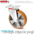Koło aluminiowo-poliuretanowe w obudowie skrętnej do dużych obciążeń koloru brązowego .JPG