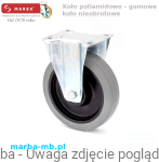 Zestaw kołowy stały BCW/EBG/100/K - 150 kg koło poliamidowo - gumowe 