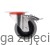 Koła poliamid guma zestaw jezdny skrętny z hamulcem oponka szara