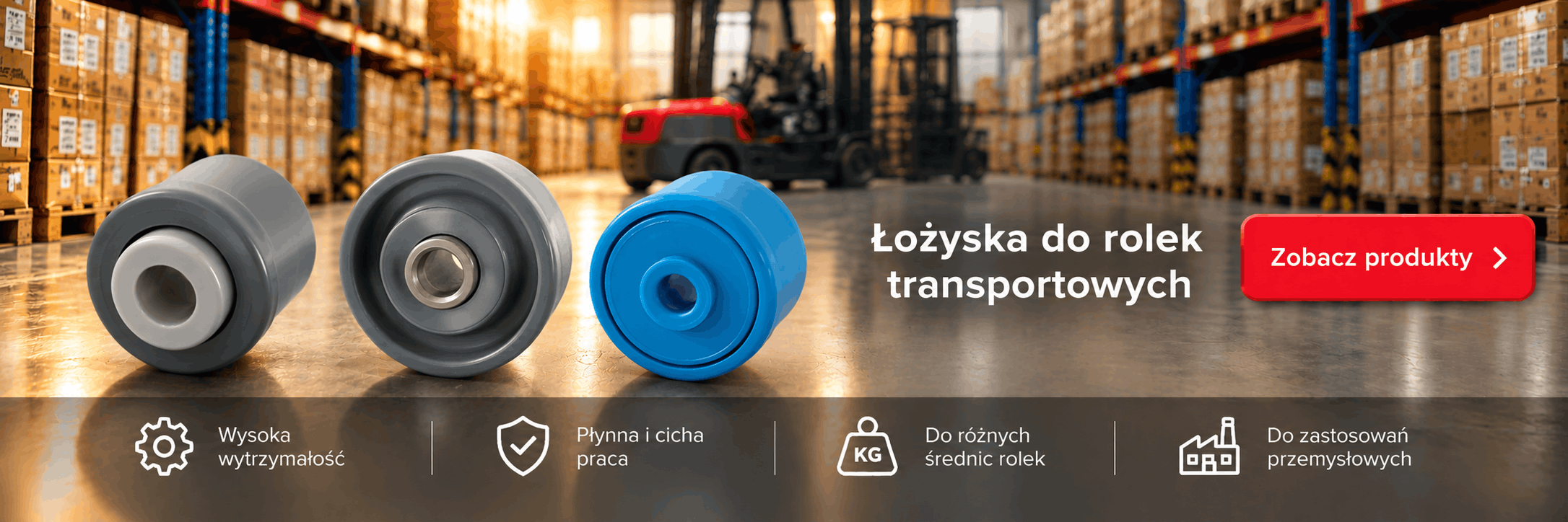 Łożyska do rolek transportowych