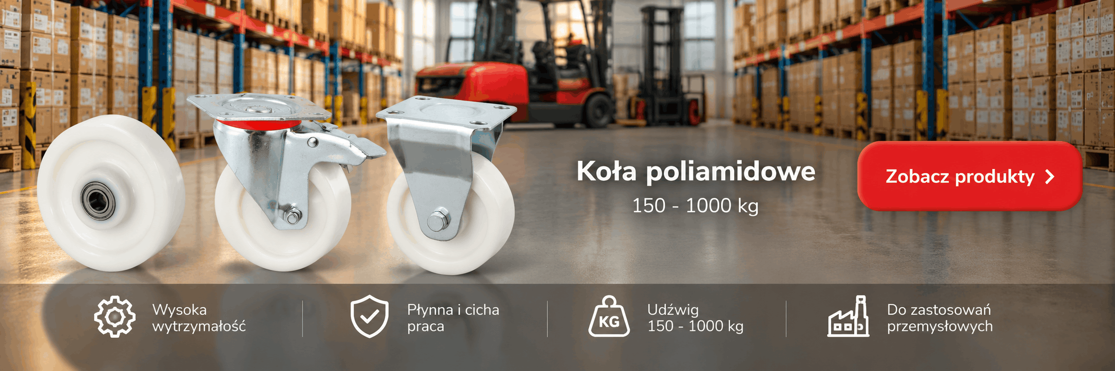 Koła poliamidowe 150 - 1000 kg